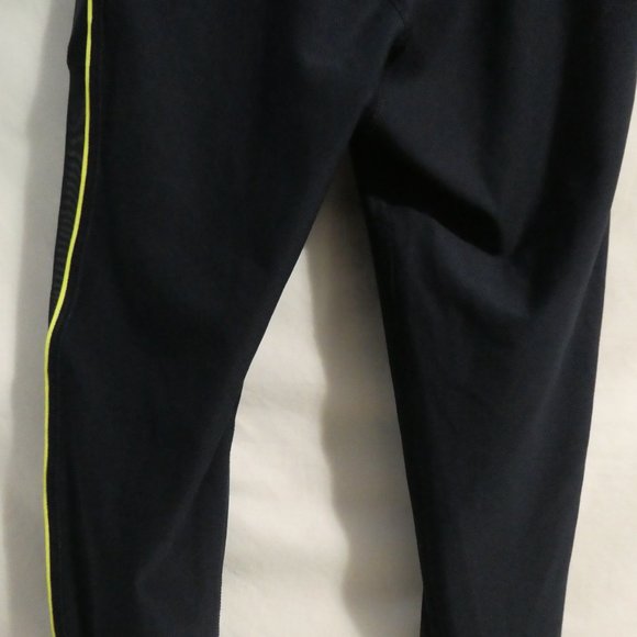 X BY GOTTEX xs, extra small navy leggings with neon stripe & sheer sides, BNWOT - Picture 8 of 10